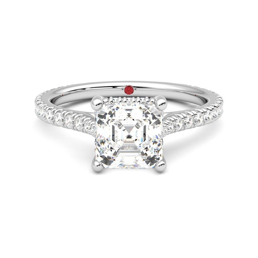 Taylor & Hart Hope Asscher Engagement Ring 2