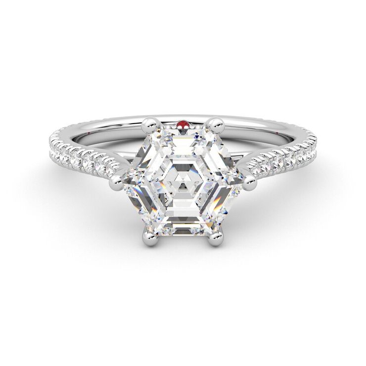 Taylor & Hart Hope Hexagonal Engagement Ring 0