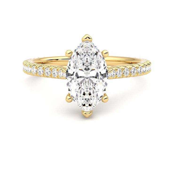 Taylor & Hart Hope Marquise Engagement Ring 0