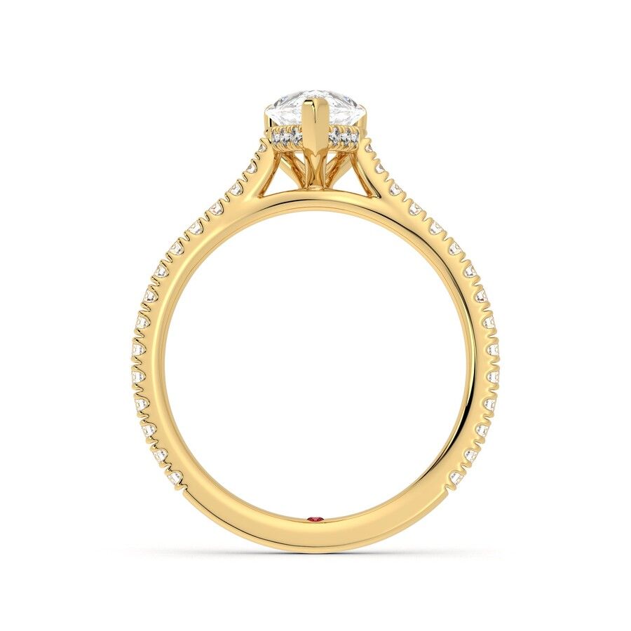 Taylor & Hart Hope Pear Engagement Ring 1
