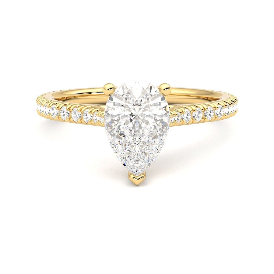 Taylor & Hart Hope Pear Engagement Ring 2