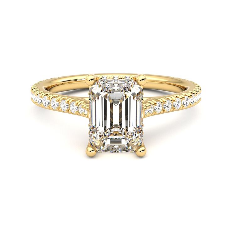Taylor & Hart Hope Emerald Engagement Ring 0