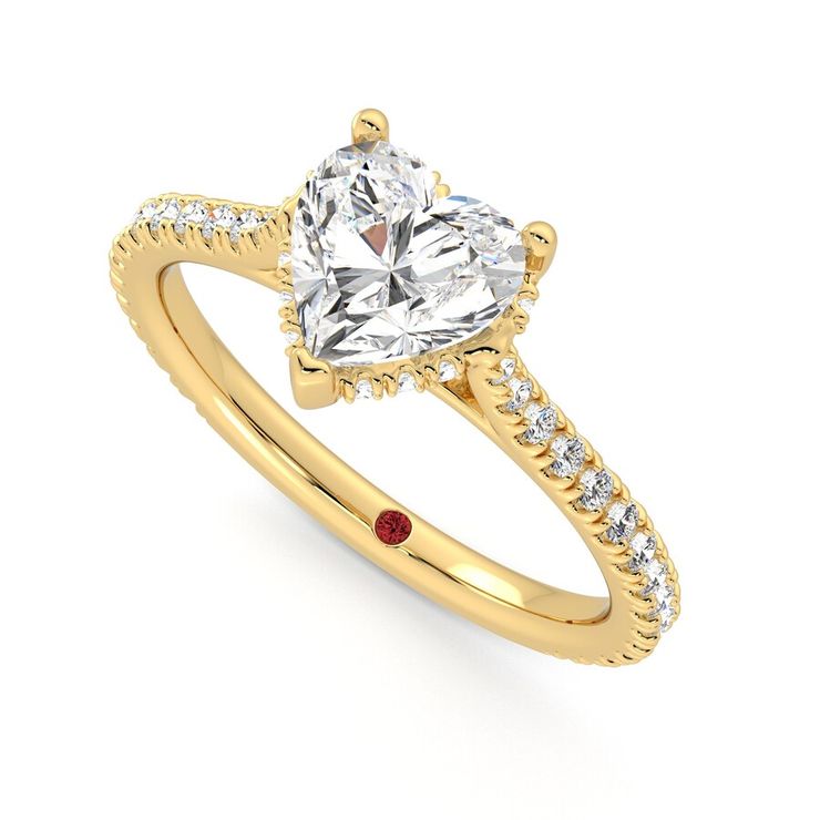 Taylor & Hart Hope Heart Engagement Ring 0