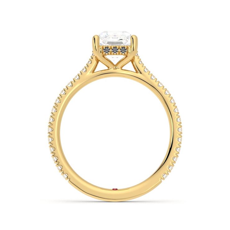 Taylor & Hart Hope Asscher Engagement Ring 1