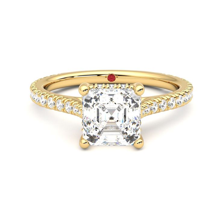 Taylor & Hart Hope Asscher Engagement Ring 0