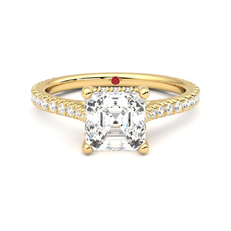 Taylor & Hart Hope Asscher Engagement Ring 2