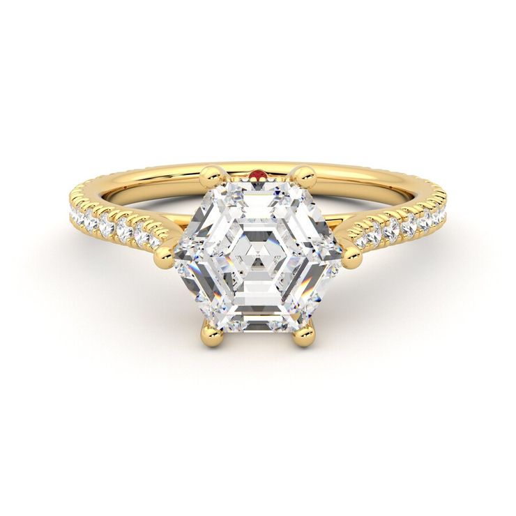 Taylor & Hart Hope Hexagonal Engagement Ring 0