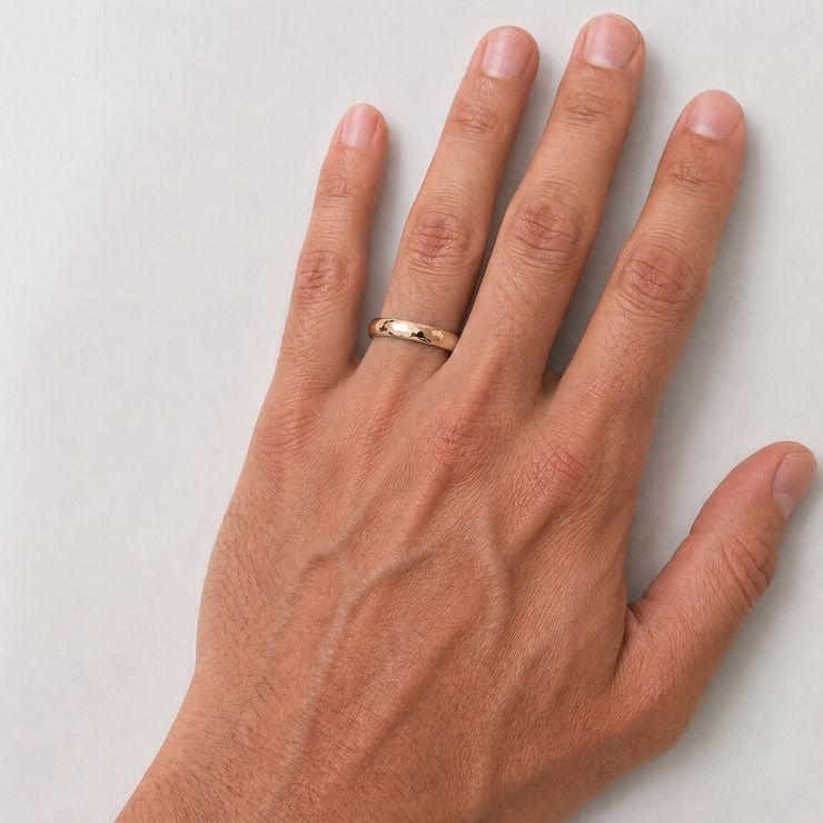 Taylor & Hart Oak Wedding Ring 1