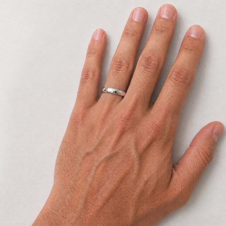 Taylor & Hart Oak Wedding Ring 1
