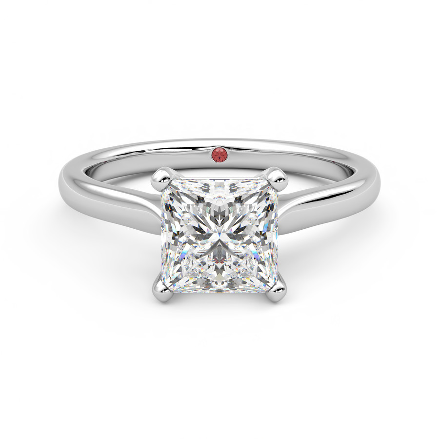 1.25 ct - Princess Cut Diamond - Pave Band - Simple Antique Engagement Ring  Set - 10K Yellow Gold - Walmart.com