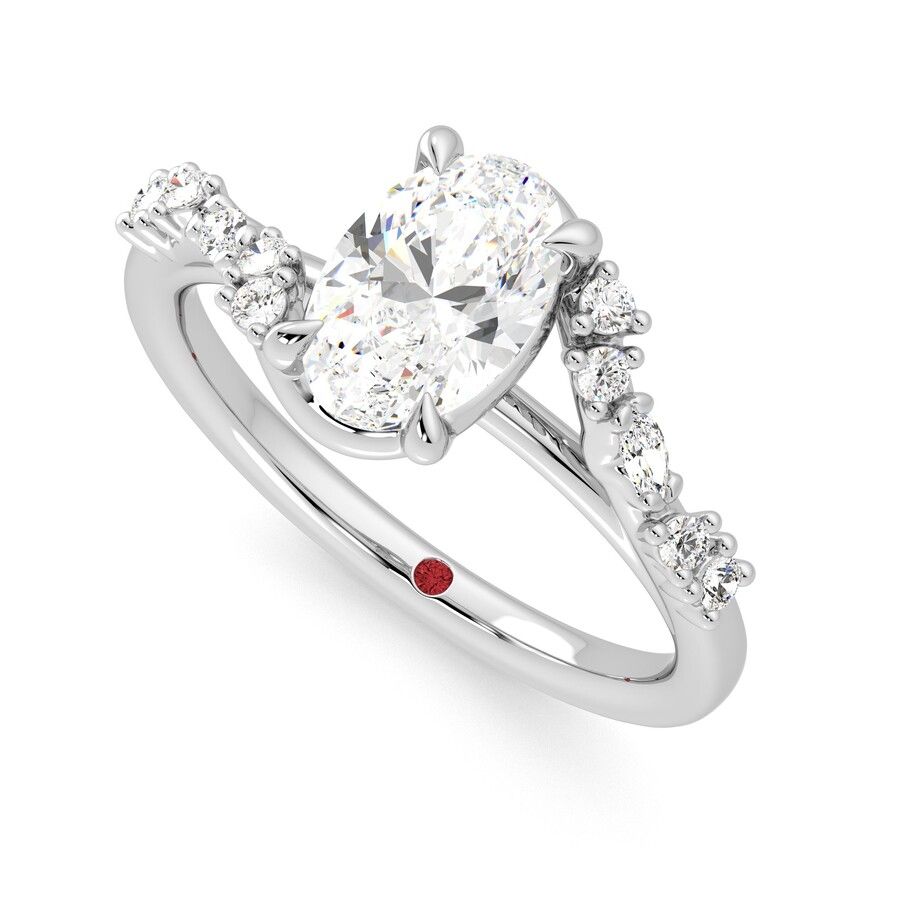 Taylor & Hart Avalon Oval Engagement Ring 0