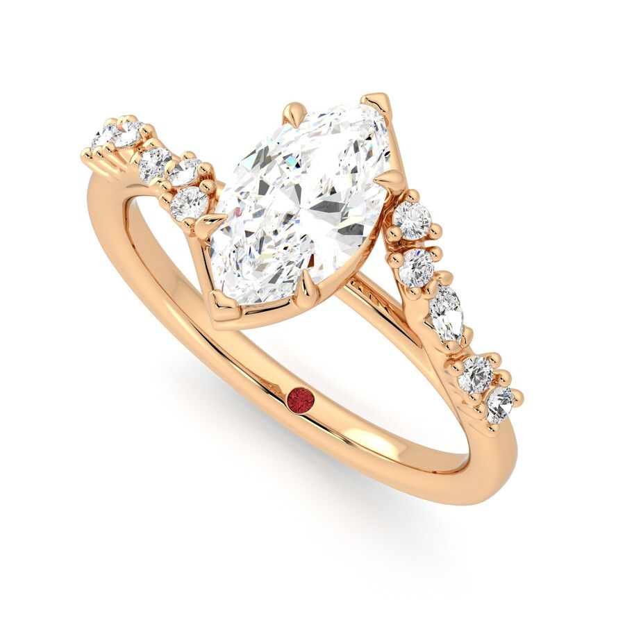 Taylor & Hart Avalon Marquise Engagement Ring 0
