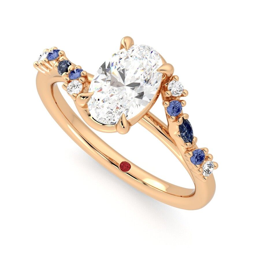 Taylor & Hart Avalon Oval Engagement Ring 0