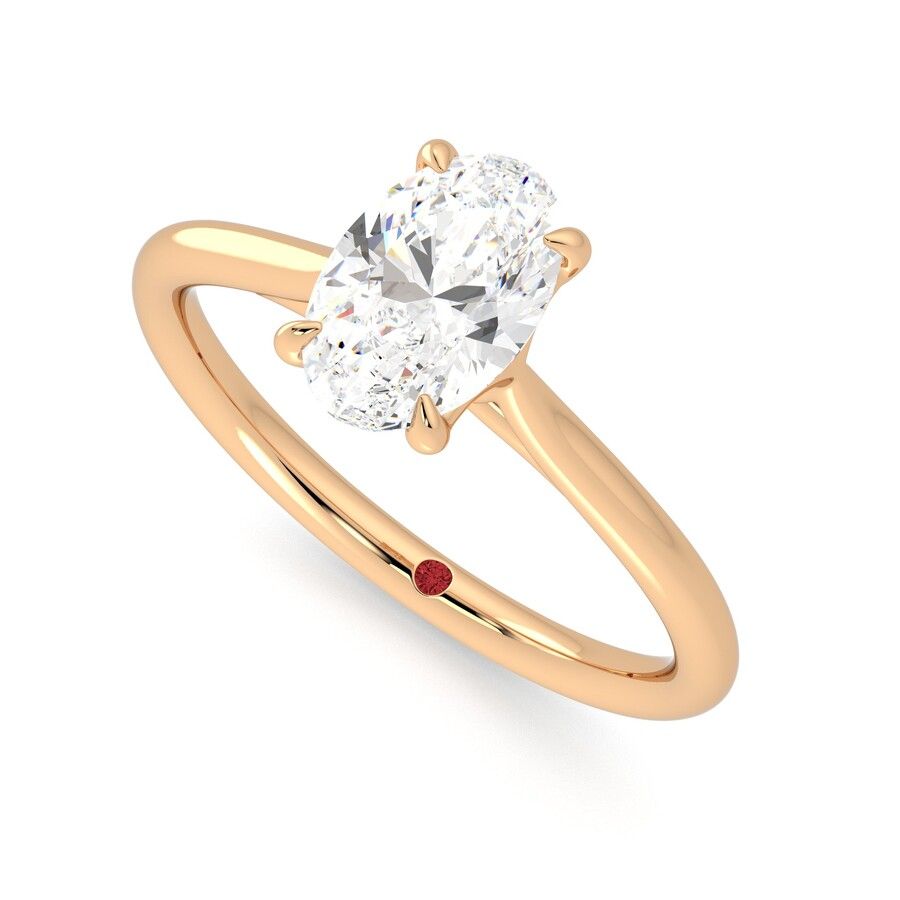 Taylor & Hart Terra Oval Engagement Ring 0