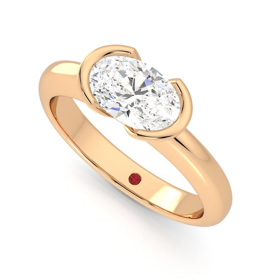 Taylor & Hart Viridis Oval Engagement Ring 0