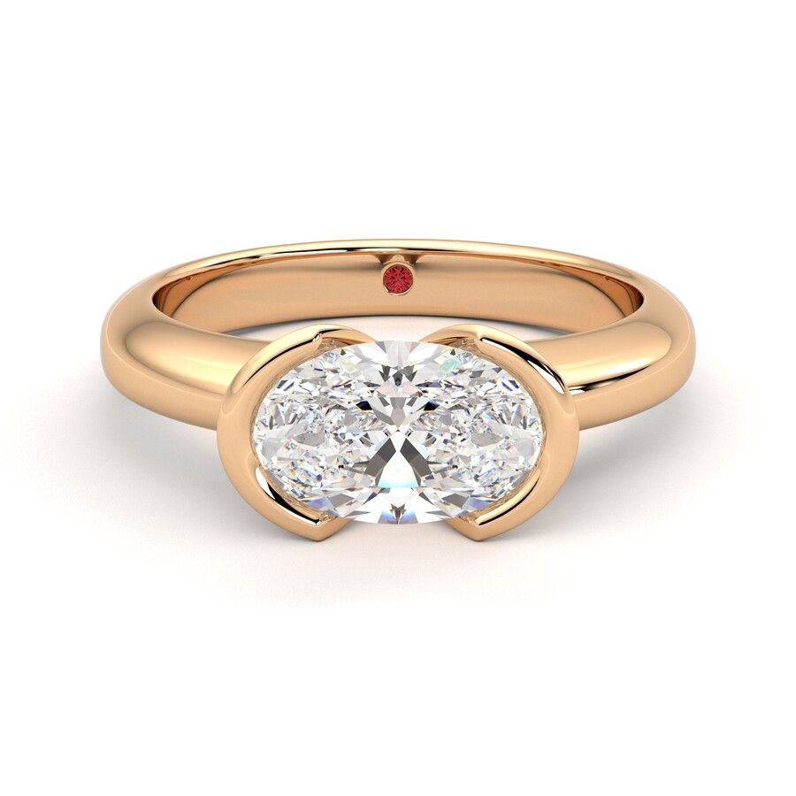 Taylor & Hart Viridis Oval Engagement Ring 0