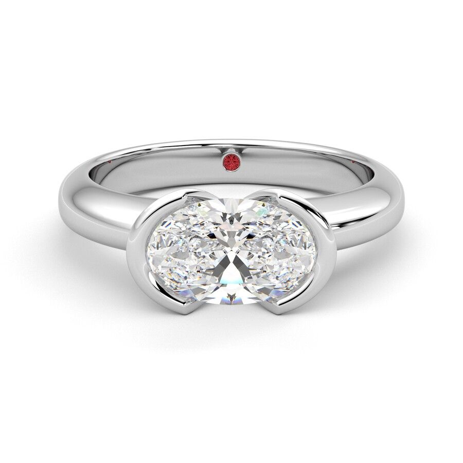 Taylor & Hart Viridis Oval Engagement Ring 0