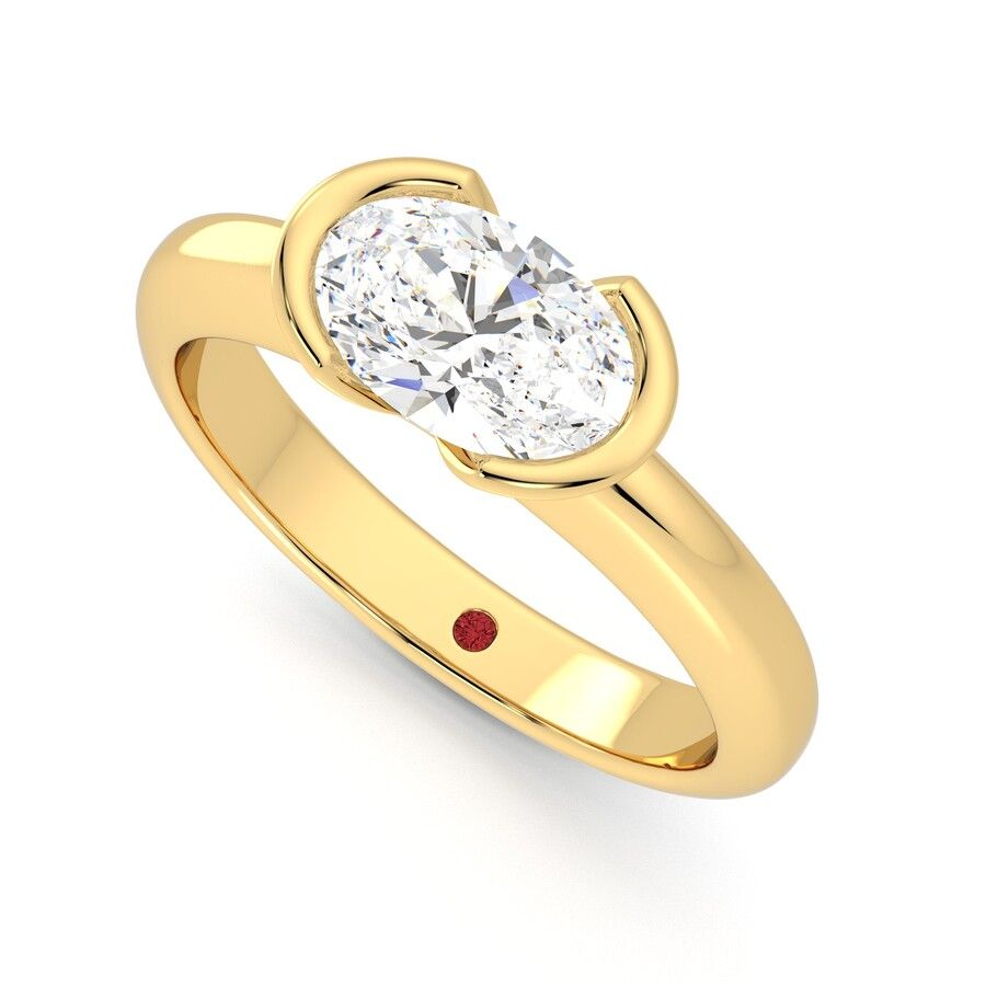 Taylor & Hart Viridis Oval Engagement Ring 0