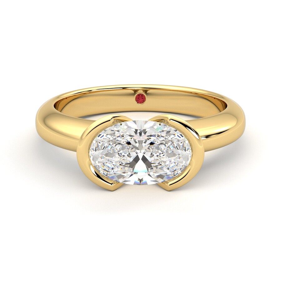 Taylor & Hart Viridis Oval Engagement Ring 0