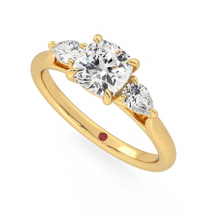 Taylor & Hart Affinity Cushion Engagement Ring 0