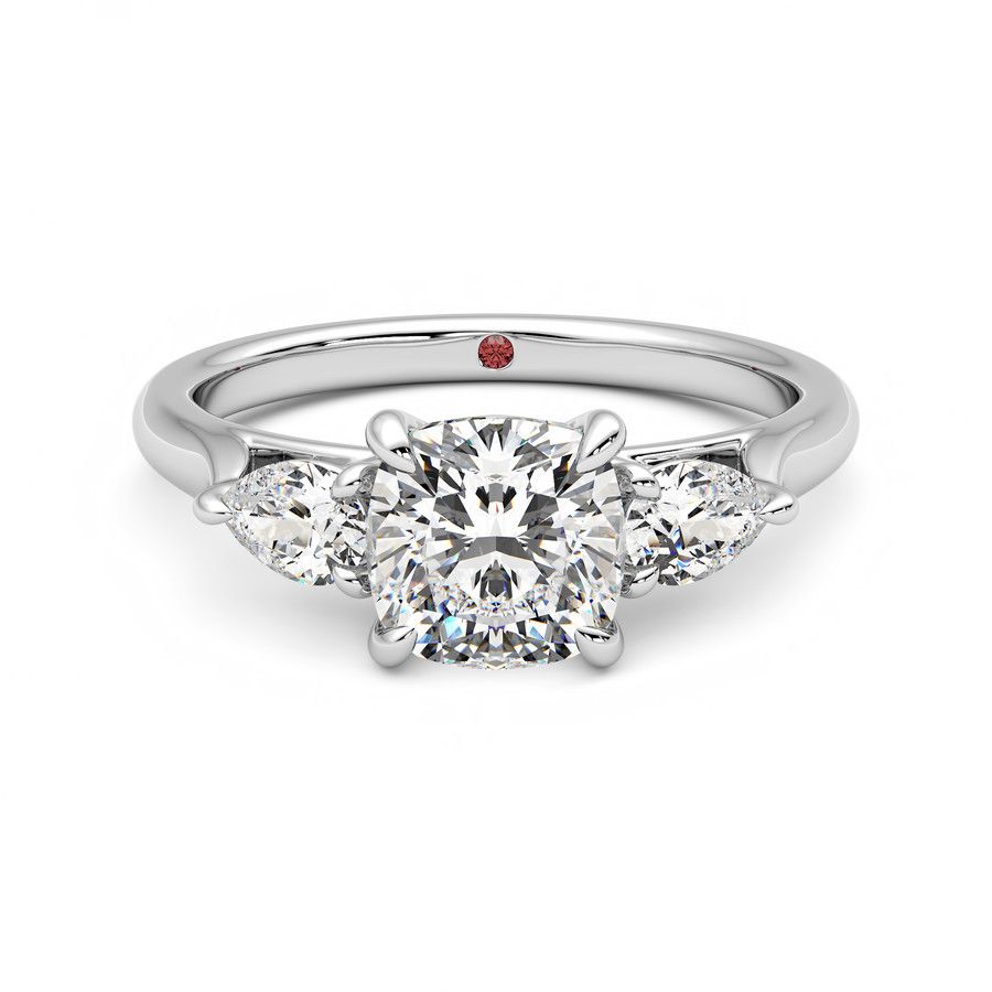 Taylor & Hart Affinity Cushion Engagement Ring 0