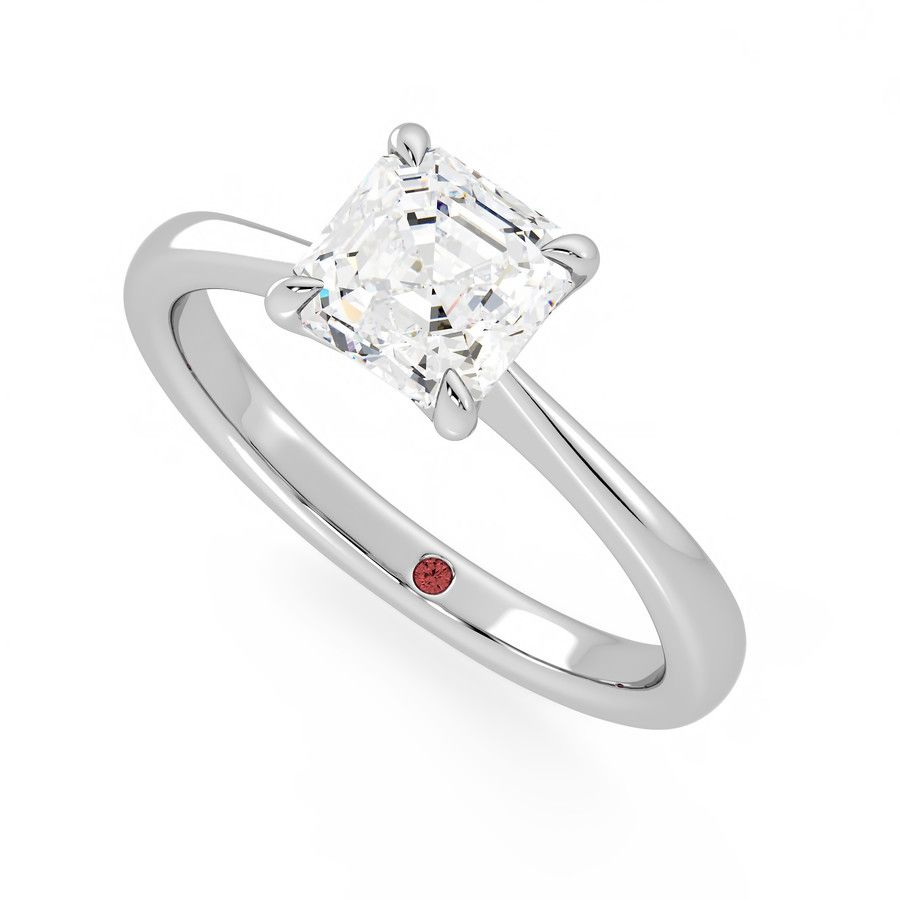 Taylor & Hart Elysium Asscher Engagement Ring 0