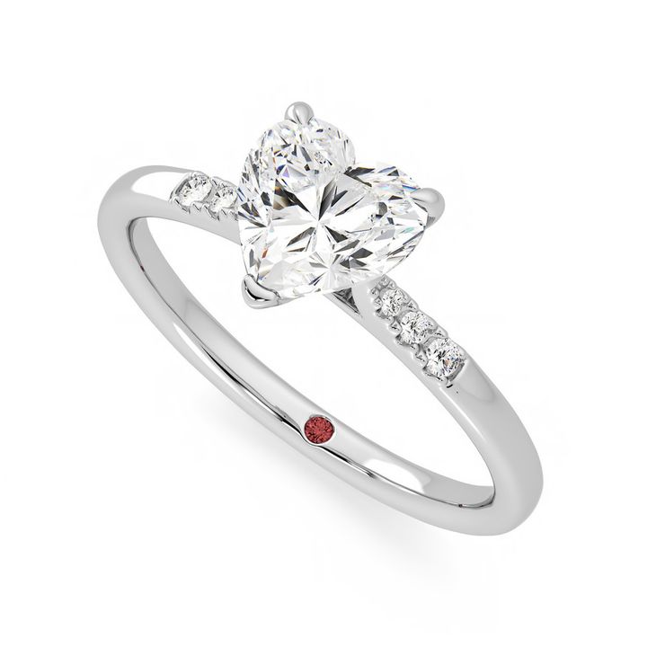 Taylor & Hart Lissome Heart Engagement Ring 0