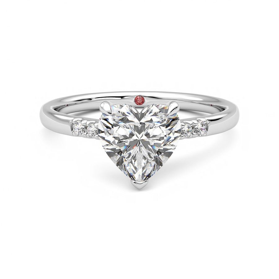 Taylor & Hart Lissome Heart Engagement Ring 2