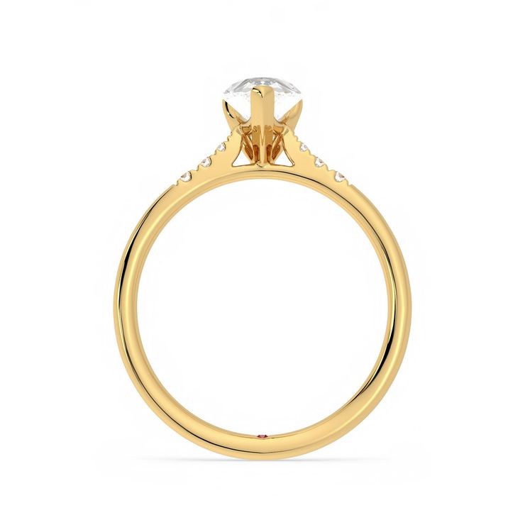 Taylor & Hart Lissome Pear Engagement Ring 1