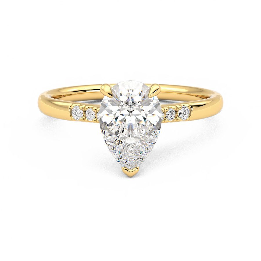 Taylor & Hart Lissome Pear Engagement Ring 2