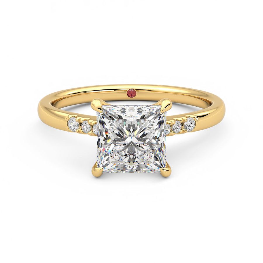 Taylor & Hart Lissome Princess Engagement Ring 0