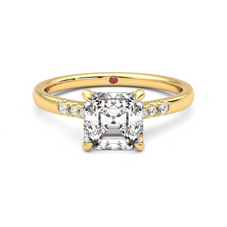 Taylor & Hart Lissome Asscher Engagement Ring 0