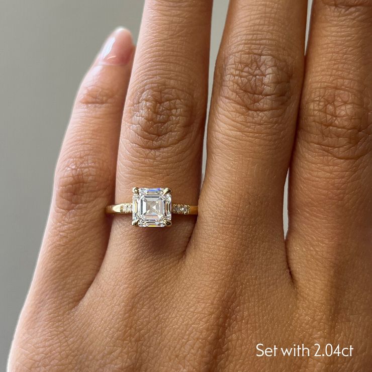 Taylor & Hart Lissome Asscher Engagement Ring 1