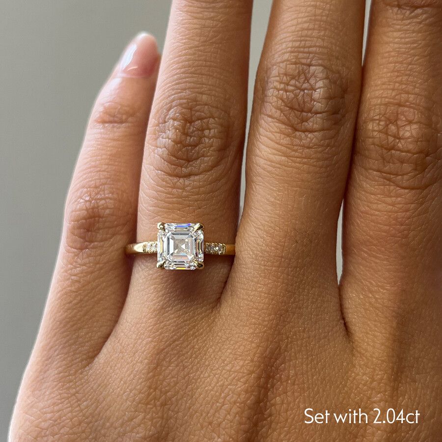 Taylor & Hart Lissome Asscher Engagement Ring 3
