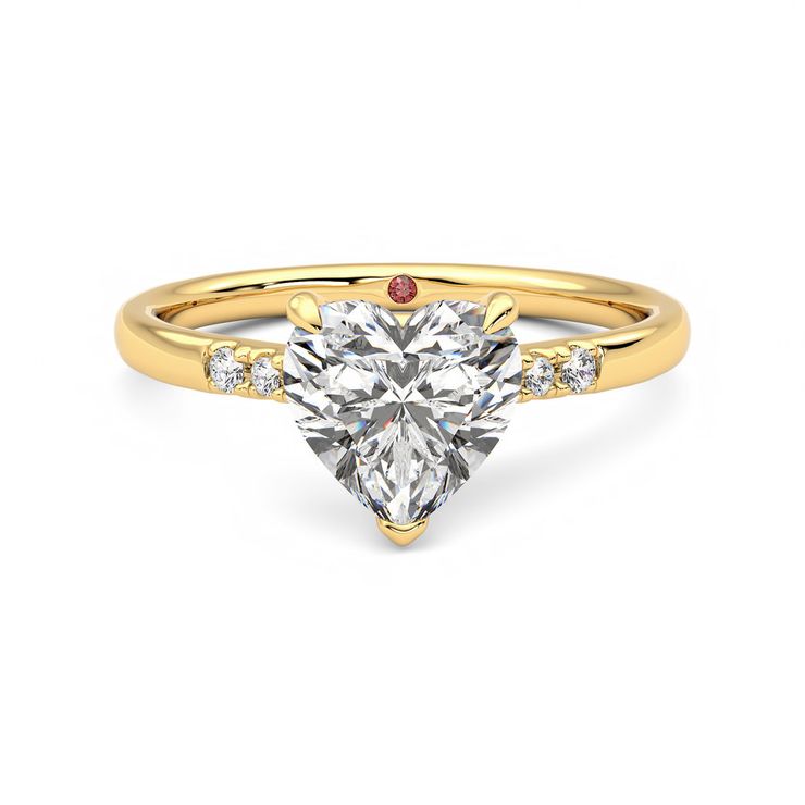 Taylor & Hart Lissome Heart Engagement Ring 0