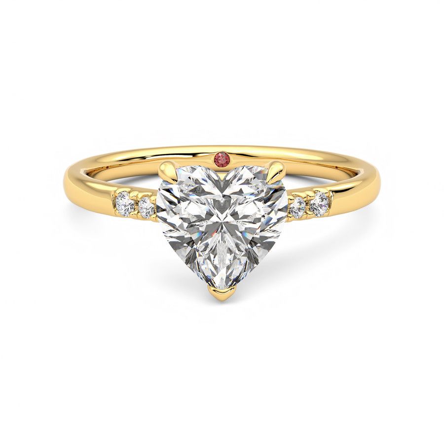 Taylor & Hart Lissome Heart Engagement Ring 2