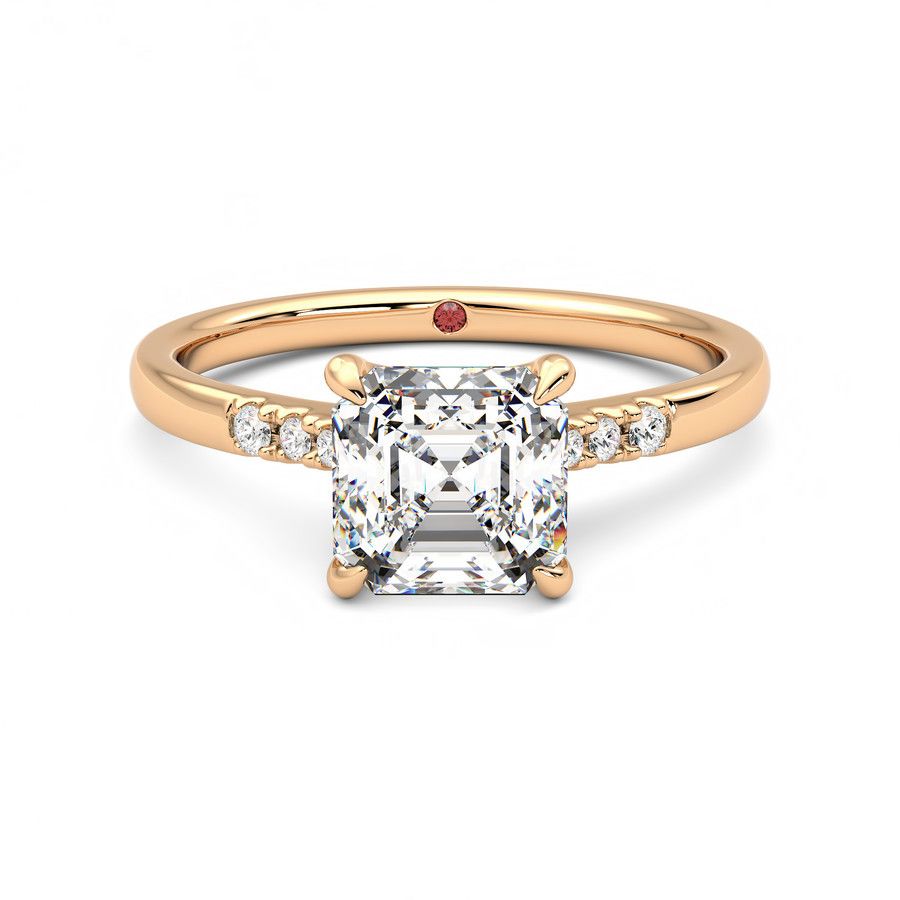 Taylor & Hart Lissome Asscher Engagement Ring 2