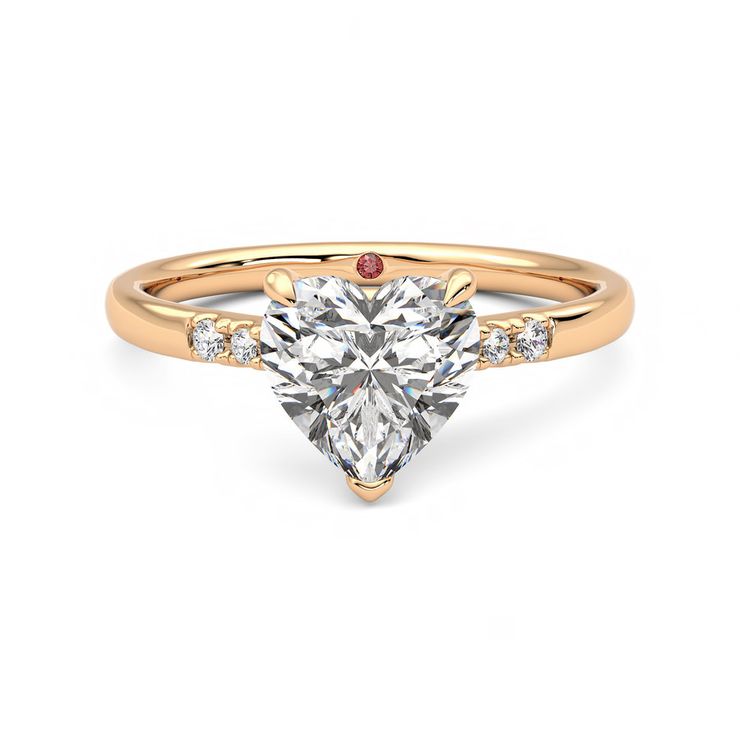 Taylor & Hart Lissome Heart Engagement Ring 0