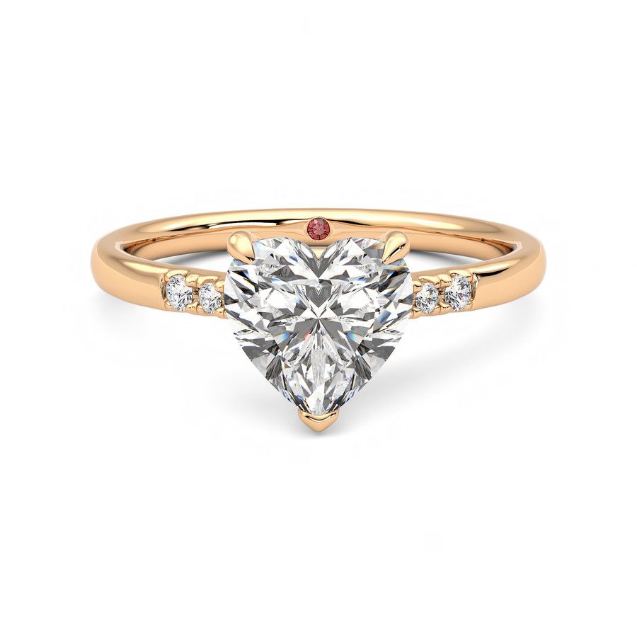 Taylor & Hart Lissome Heart Engagement Ring 0