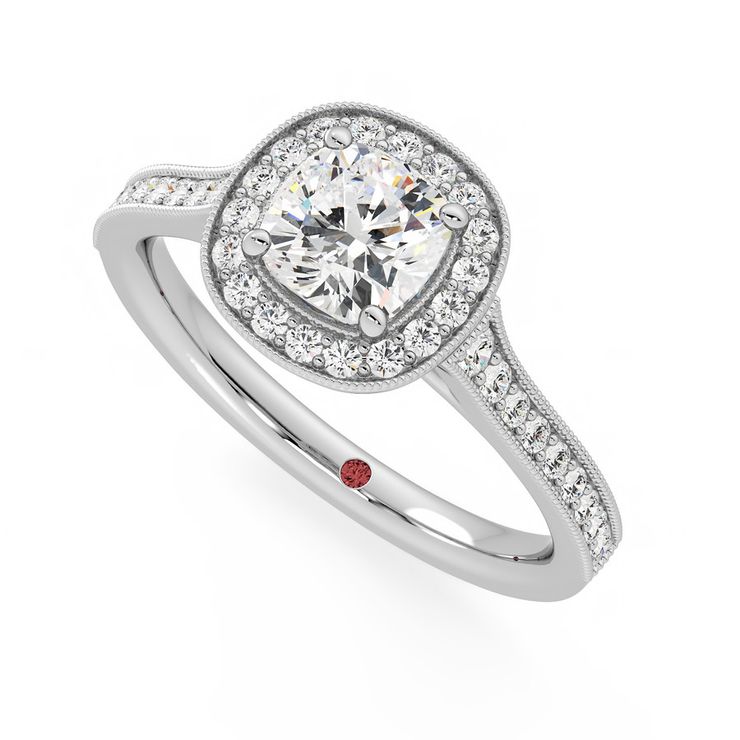 Taylor & Hart Talisman Cushion Engagement Ring 0