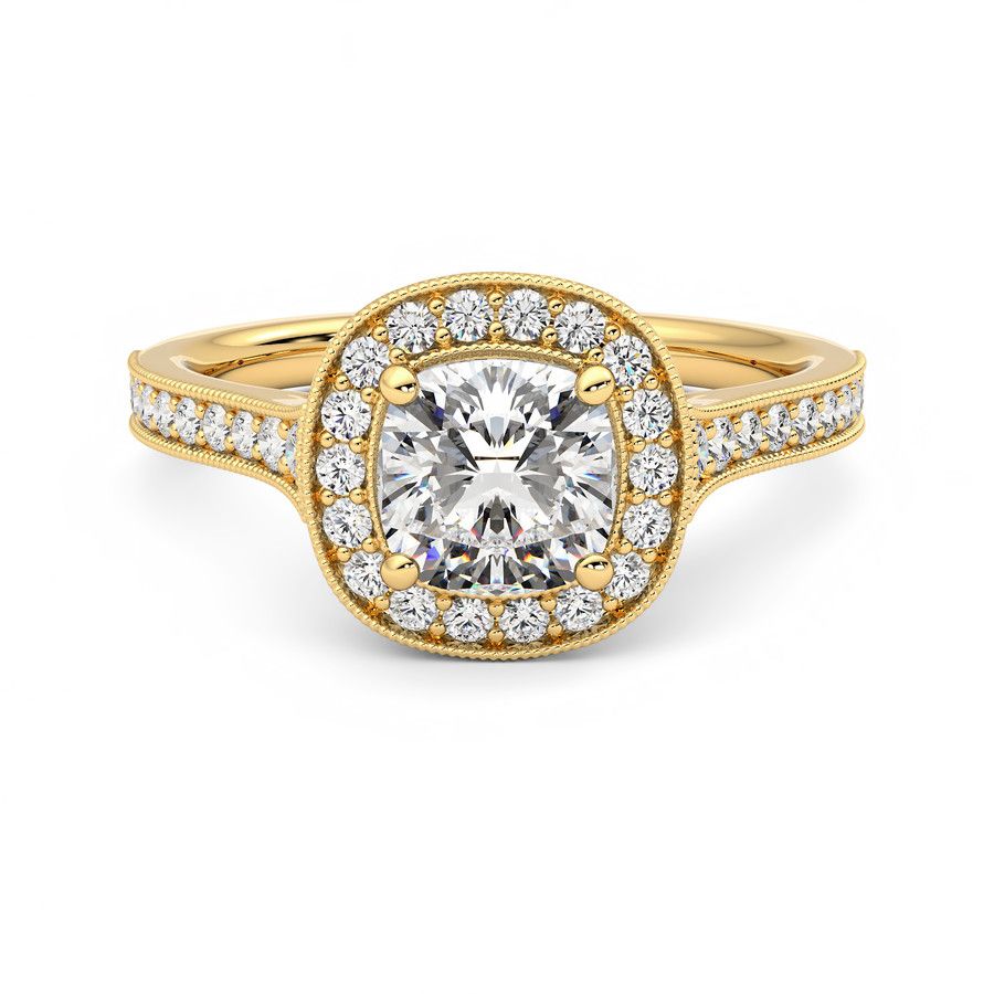 Taylor & Hart Talisman Cushion Engagement Ring 2