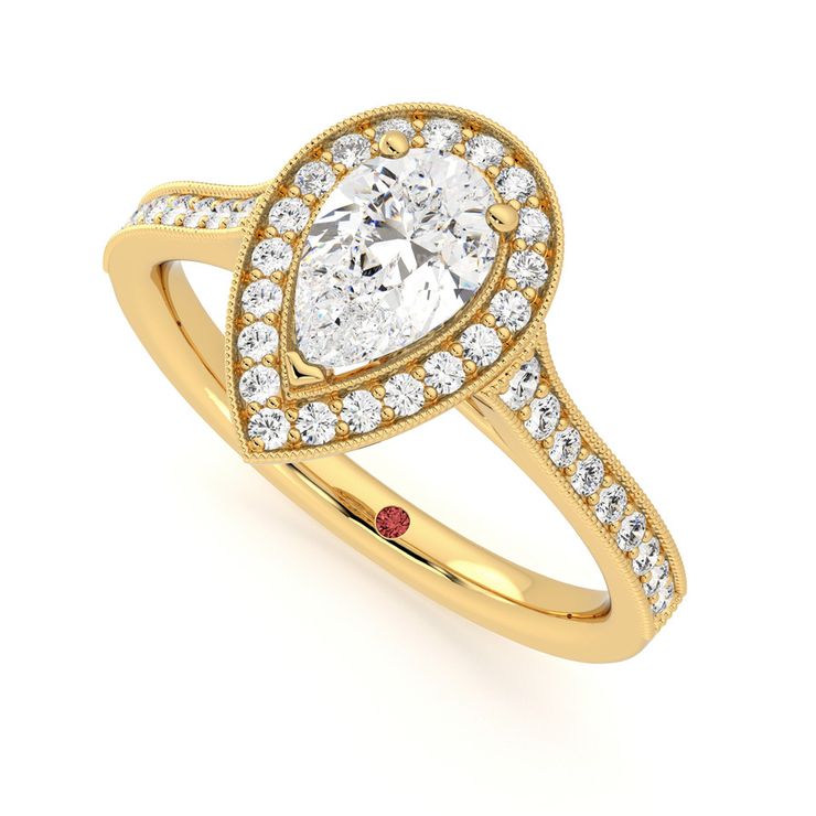 Taylor & Hart Talisman Pear Engagement Ring 0