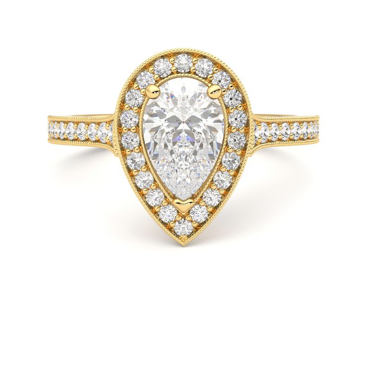 Taylor & Hart Talisman Pear Engagement Ring 0