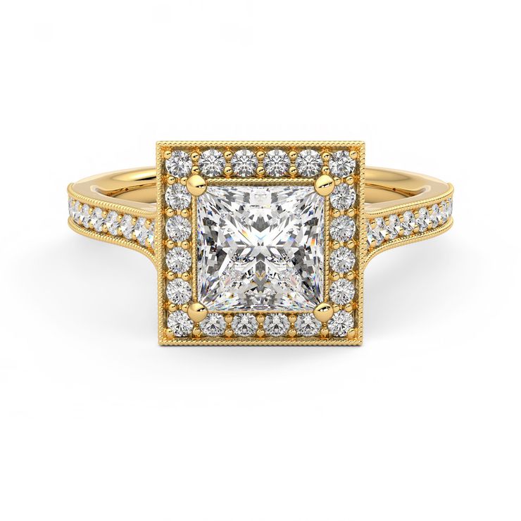 Taylor & Hart Talisman Princess Engagement Ring 0