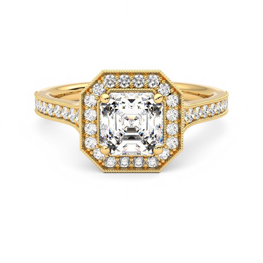 Taylor & Hart Talisman Asscher Engagement Ring 2