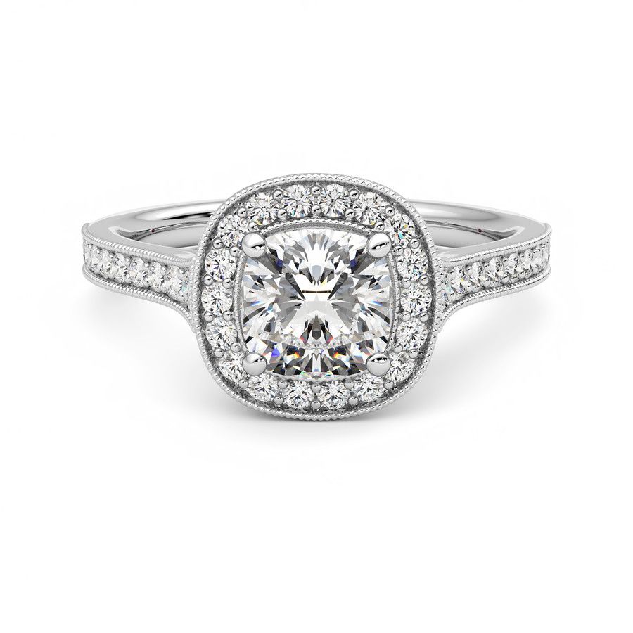 Taylor & Hart Talisman Cushion Engagement Ring 0