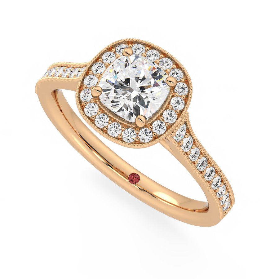 Taylor & Hart Talisman Cushion Engagement Ring 0