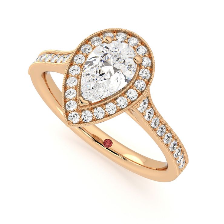 Taylor & Hart Talisman Pear Engagement Ring 0