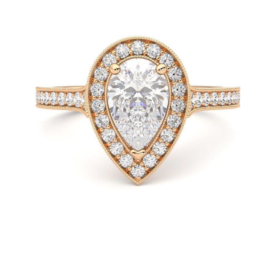 Taylor & Hart Talisman Pear Engagement Ring 0