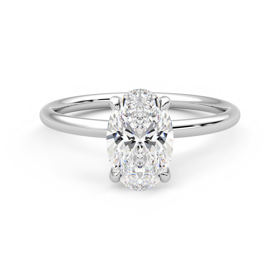 Taylor & Hart Demure Oval Engagement Ring 0